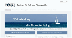 Desktop Screenshot of bbp-bildung.ch