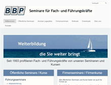 Tablet Screenshot of bbp-bildung.ch